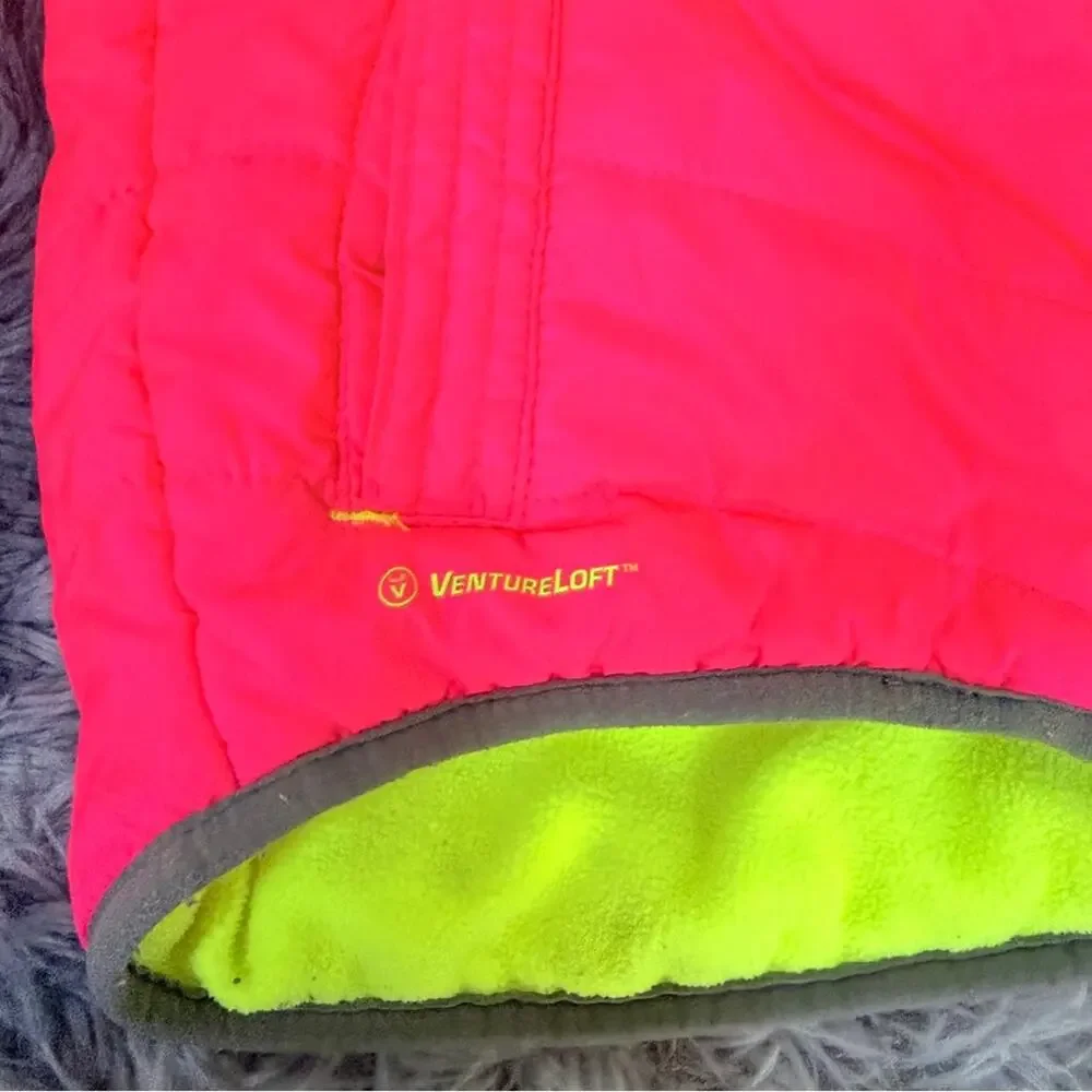 2T puffer jacket hooded girls bright colors Champion brand
